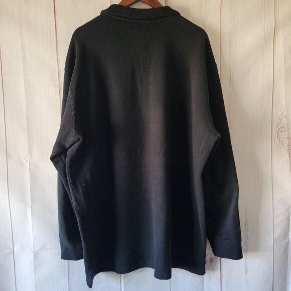 Polo Ralph Lauren Men’s 2XLT ¼ Zip Pullover Sweatshirt, 100% Cotton, Black, Logo - Picture 5 of 9